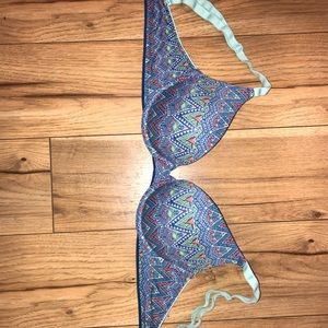 Printed push-up bra